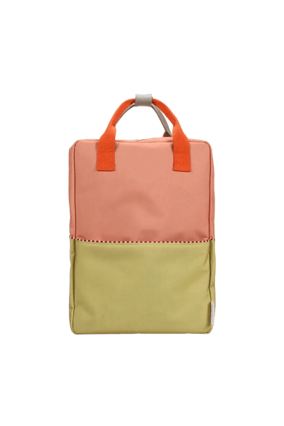 Sticky Lemon Backpack Large Wonders Colourblocking Coral Pink / Reed Green - Studio Play