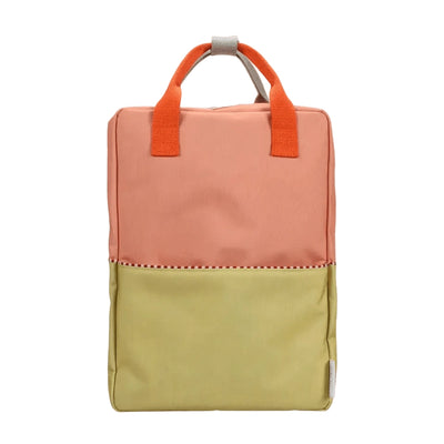 Sticky Lemon Backpack Large Wonders Colourblocking Coral Pink / Reed Green - Studio Play