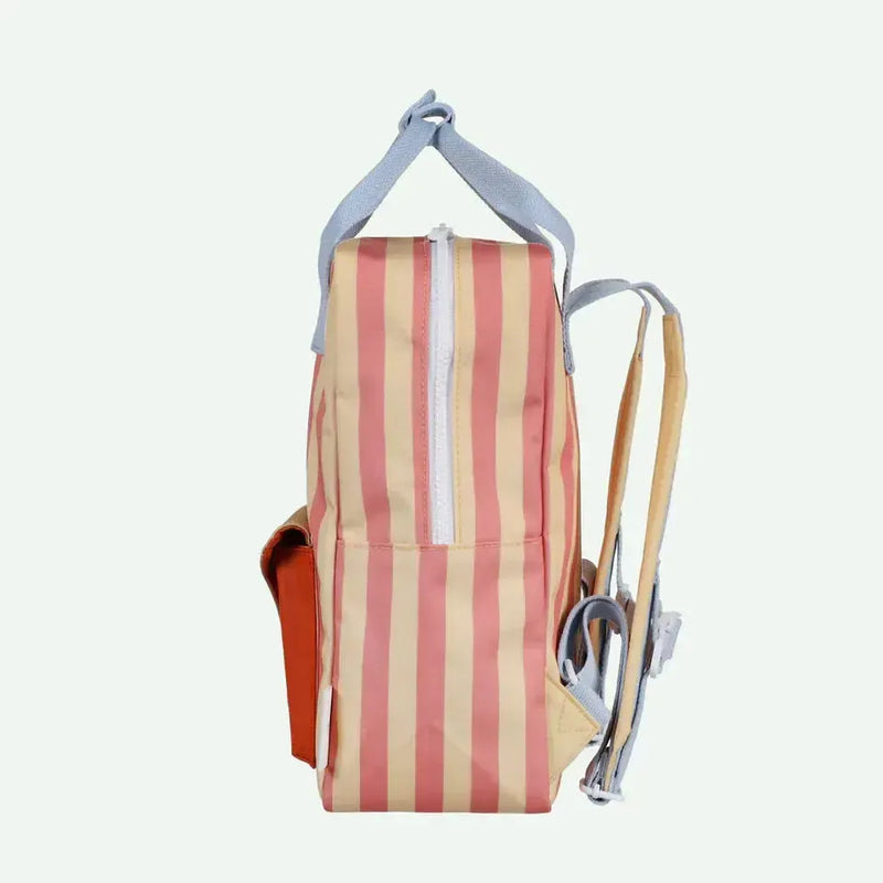 Sticky Lemon backpack Medium Wonders Envelope Stripes Coral Pink / Sandy Yellow