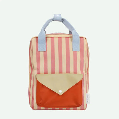 Sticky Lemon backpack Medium Wonders Envelope Stripes Coral Pink / Sandy Yellow
