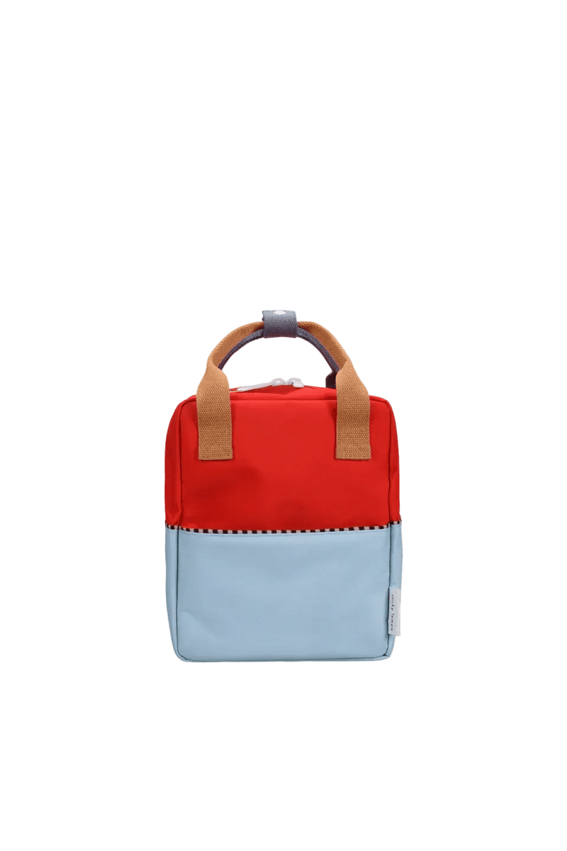 Sticky Lemon Backpack Small Colourblocking Red Hat Zissou Blue - Studio Play