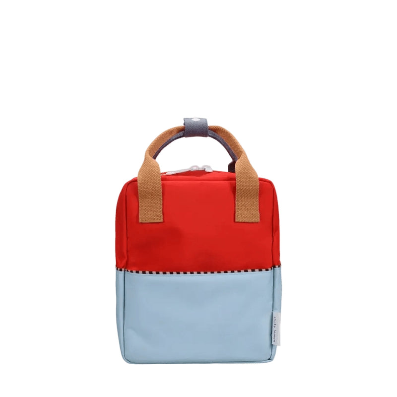 Sticky Lemon Backpack Small Colourblocking Red Hat Zissou Blue