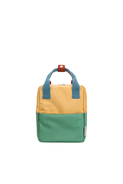 Sticky Lemon Backpack Small Colourblocking Sandy Yellow Aquatic Green - Studio Play