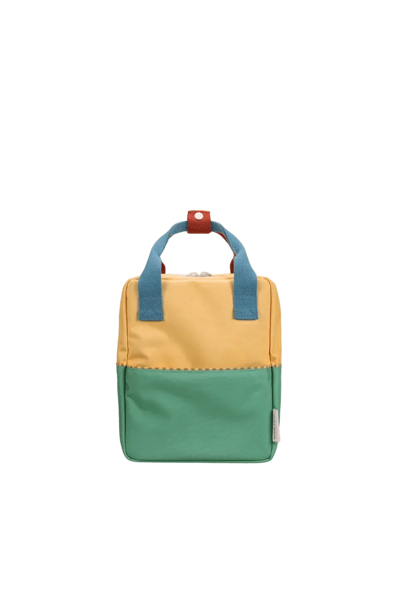 Sticky Lemon Backpack Small Colourblocking Sandy Yellow Aquatic Green - Studio Play