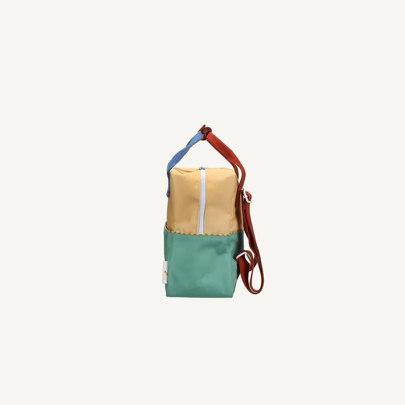 Sticky Lemon Backpack Small Colourblocking Sandy Yellow Aquatic Green - Studio Play
