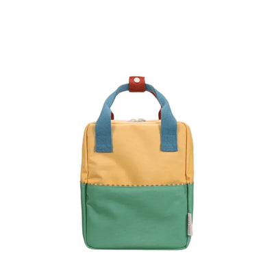 Sticky Lemon Backpack Small Colourblocking Sandy Yellow Aquatic Green - Studio Play