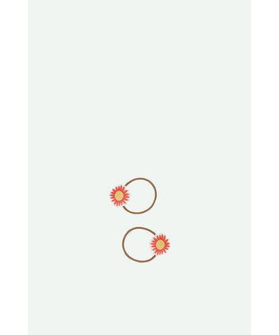 Sticky Lemon Elastic Hairties 2 Pcs Flower
