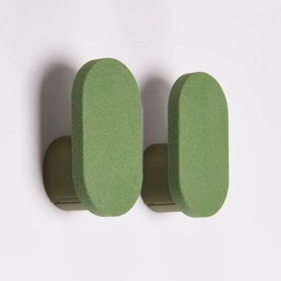 Studio Harm & Elke Printed Hook Moss Green
