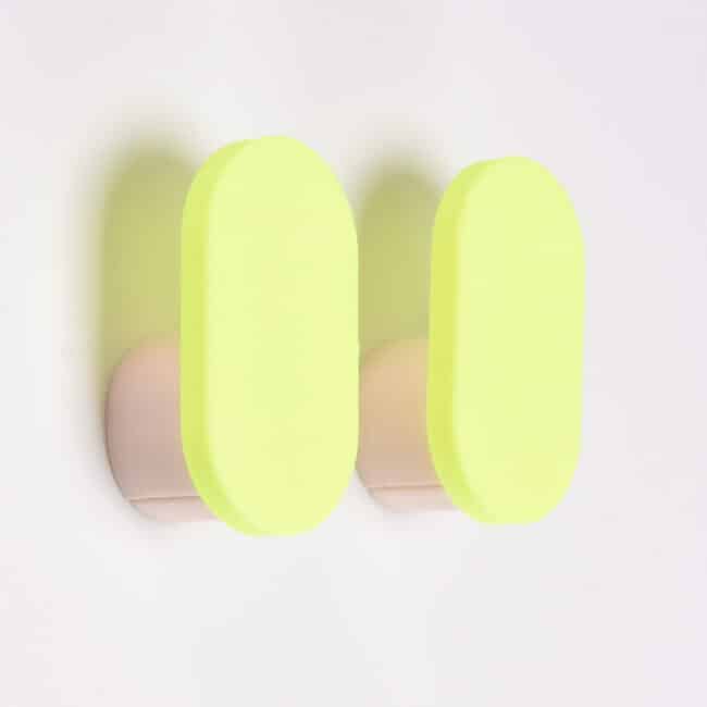Studio Harm & Elke Printed Hook Neon Yellow
