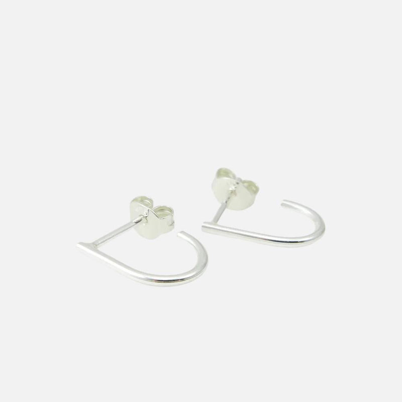 Studio MHL Oorbellen U - Vorm Zilver Small - Studio Play