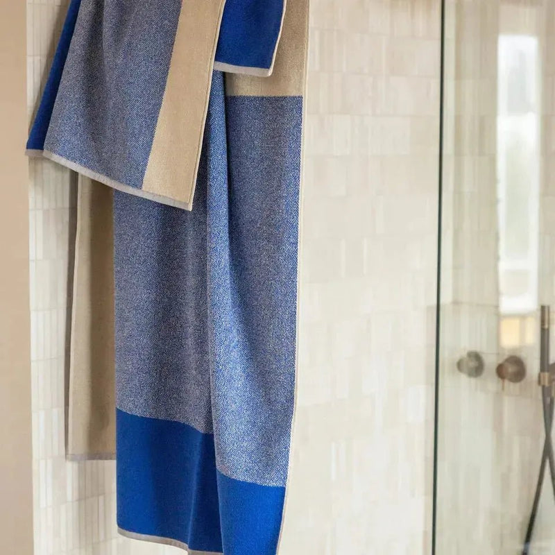 Suite702 Badhanddoeken Set Blend Cobalt Blue/Ecru - Studio Play