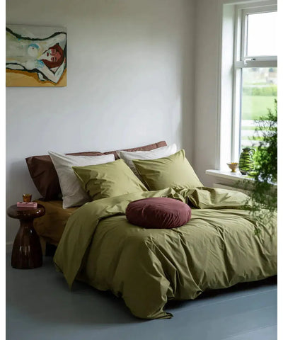 Suite702 Dekbedovertrek Olive Green
