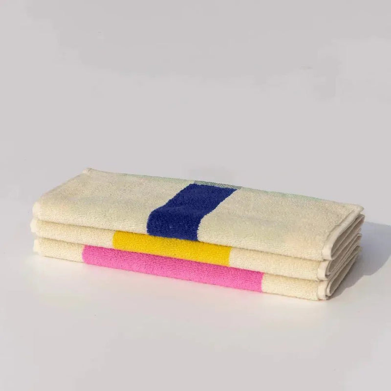 Suite702 Guest towels set Pink/Royal Blue/Brown - Studio Play