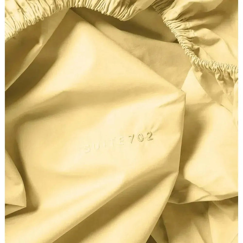Suite702 Hoeslaken Butter Yellow (Eénpersoonsbed)