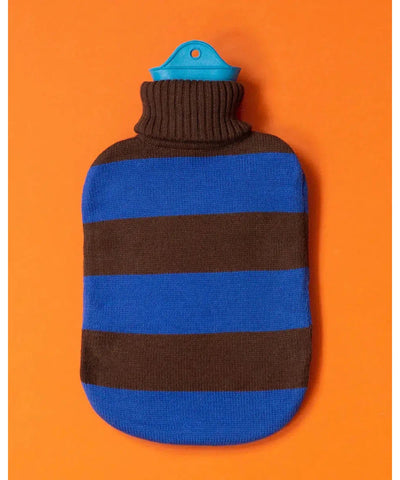 Suite702 Hot Water Bottle Cobalt/ Dark Brown