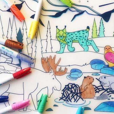Super Petit Placemat Met Stiften Kit 'Boreal Forest'