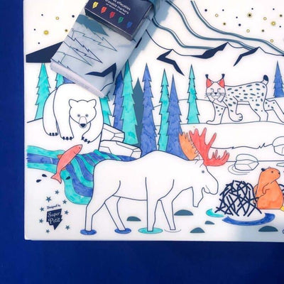 Super Petit Placemat Met Stiften Kit 'Boreal Forest'