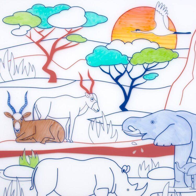 Super Petit Placemat Met Stiften Kit &