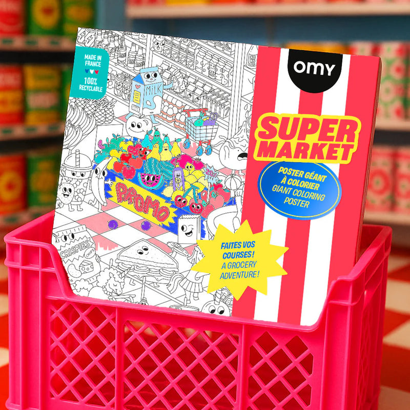 OMY XL Kleurposter Supermarket