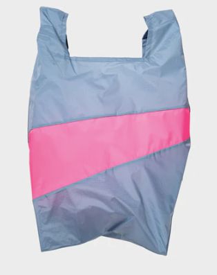 Susan Bijl The New Shopping Bag Fuzz & Fluo Pink Large