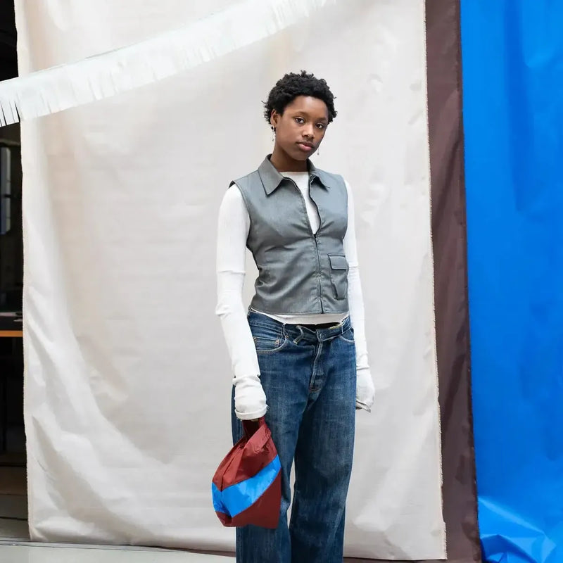 Susan Bijl The New Shopping Bag Small Oxyde & Wave