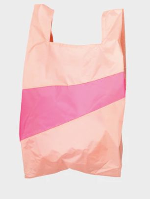 Susan Bijl The New Shopping Bag Tone & Fluo Pink Large