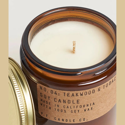 P.F. Candle Co Kaars Soyawax Teakwood & Tobacco