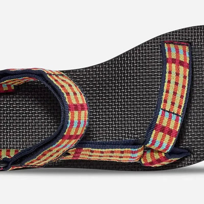 Teva Flatform Universal Sandalen Modern Check Lemon Drop