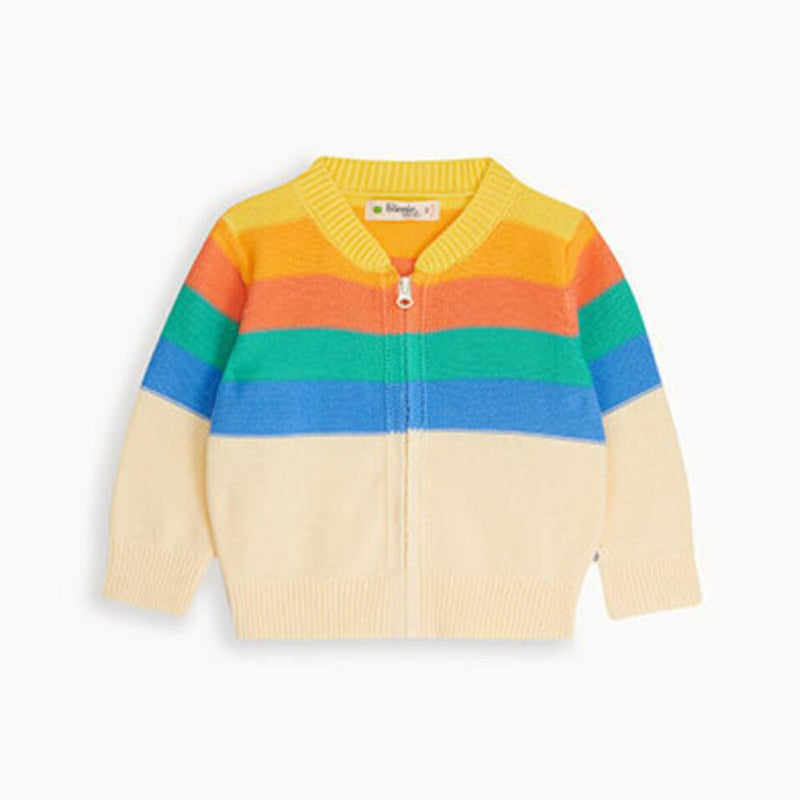 The Bonnie Mob Barnacle Stripe Cardigan Rainbow