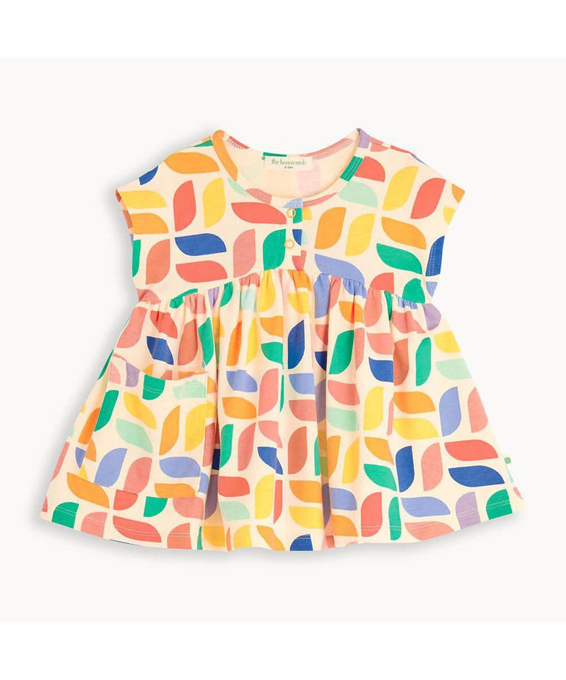 The Bonnie Mob Milena Short Sleeve Dress Kaleidoscope