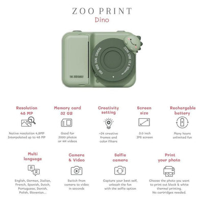 The Zoofamily camera Print Dino Green - Studio Play