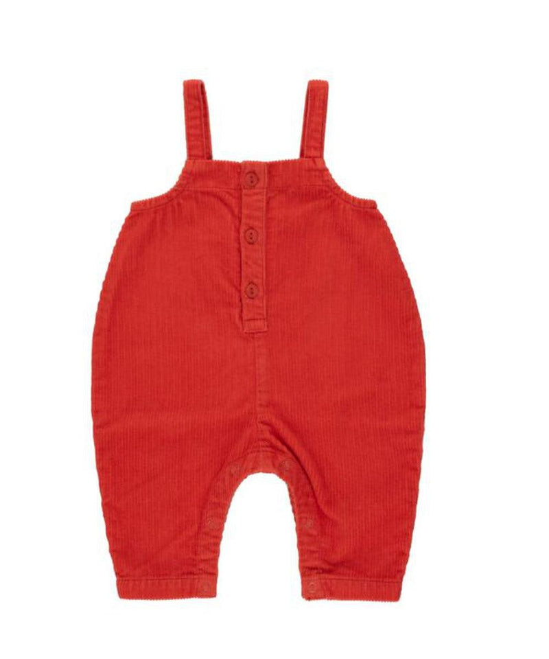 Tiny Cottons Baby Corduroy Dungaree Deep Red