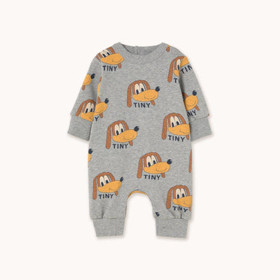 Tiny Cottons Baby Dogs One Piece Grey Heather - Studio Play