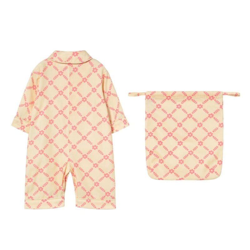 Tiny Cottons Baby Flower Grid Baby One Piece - Studio Play