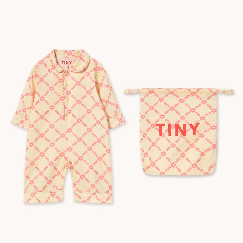 Tiny Cottons Baby Flower Grid Baby One Piece - Studio Play