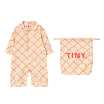Tiny Cottons Baby Flower Grid Baby One Piece - Studio Play