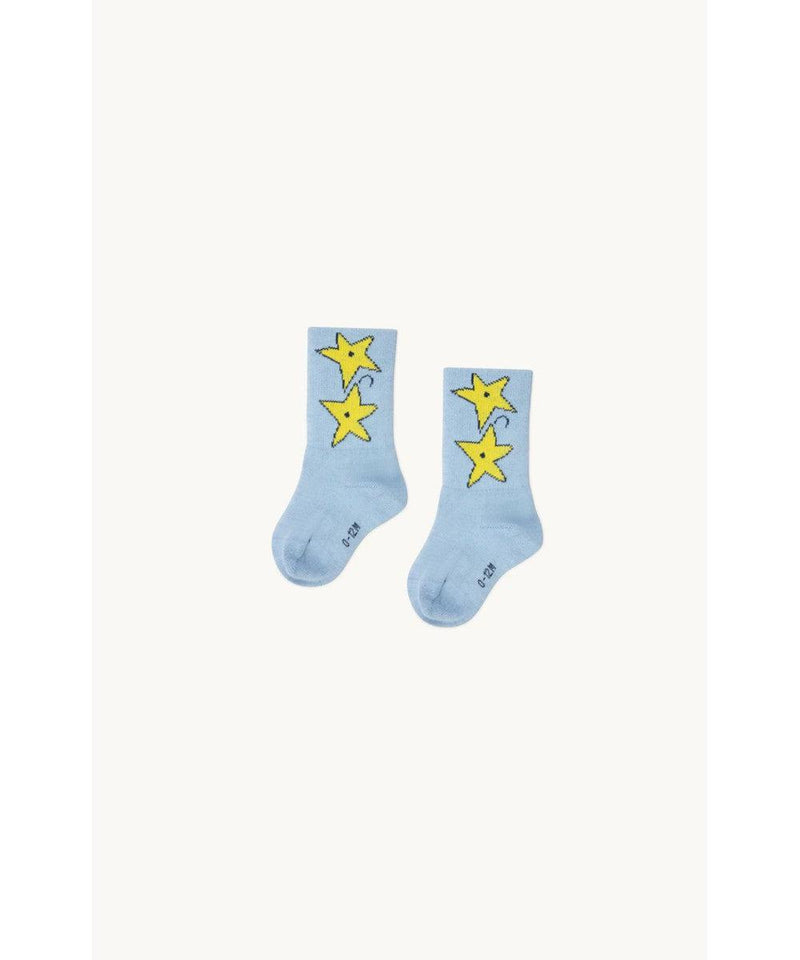 Tiny Cottons Baby Impressions Medium Soks Metalic Sky Blue