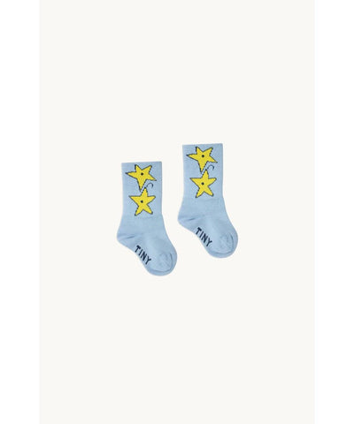 Tiny Cottons Baby Impressions Medium Soks Metalic Sky Blue
