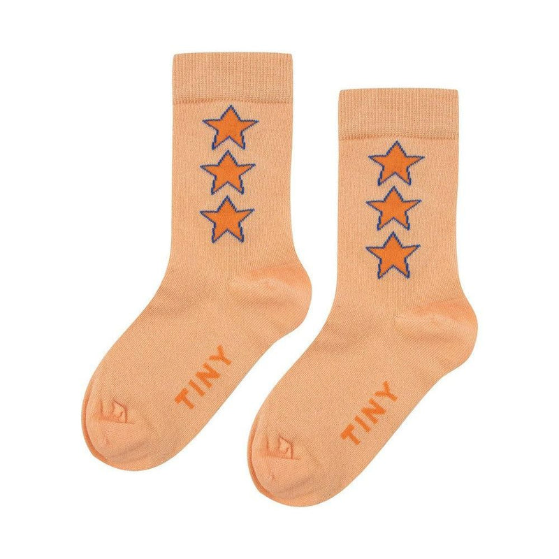 Tiny Cottons Baby Stars Medium Socks Papaya - Studio Play