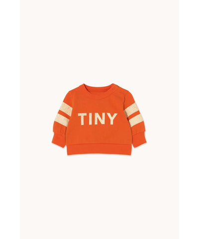 Tiny Cottons Baby Stripes Logo Sweatshirt Summer Red