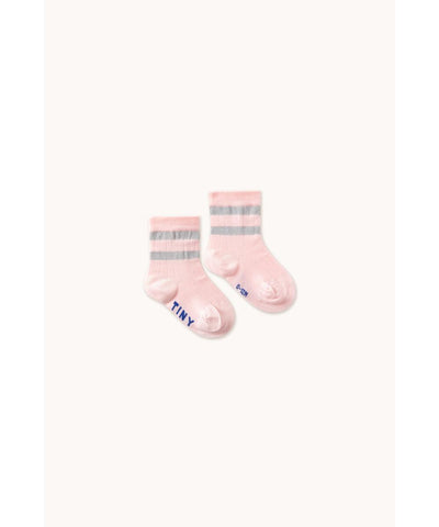 Tiny Cottons Baby Stripes Medium Socks Pack Pastel Pink