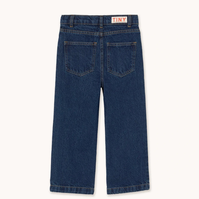 Tiny Cottons Cherries Embroidered Jeans Navy - Studio Play
