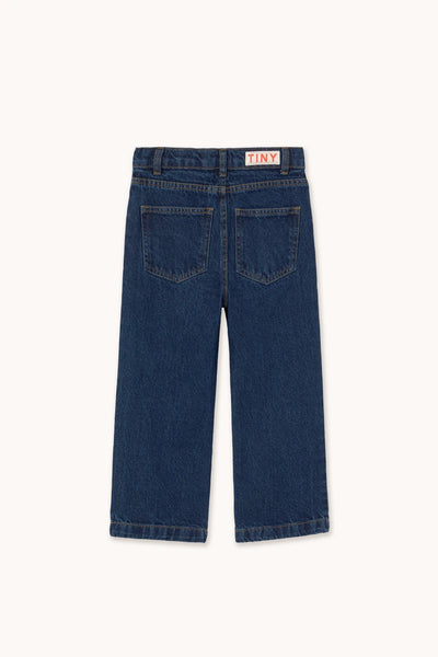 Tiny Cottons Cherries Embroidered Jeans Navy - Studio Play