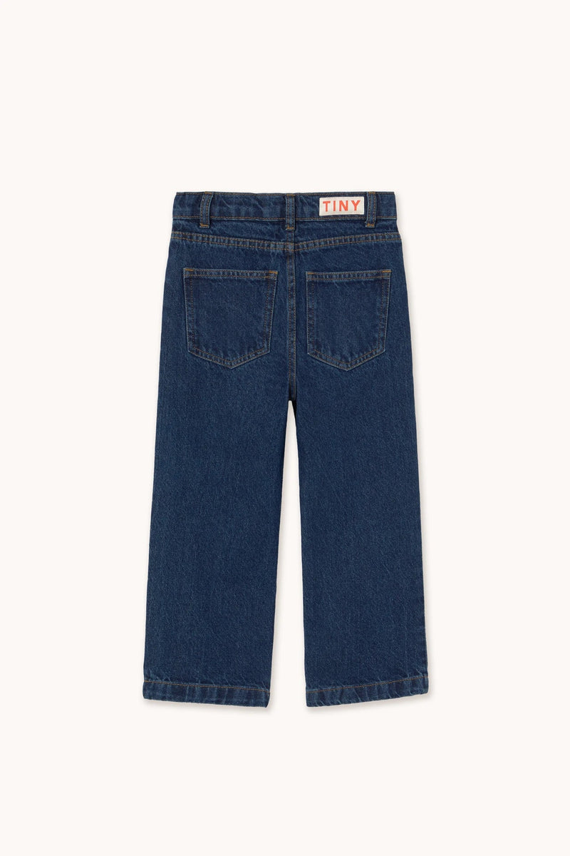 Tiny Cottons Cherries Embroidered Jeans Navy - Studio Play