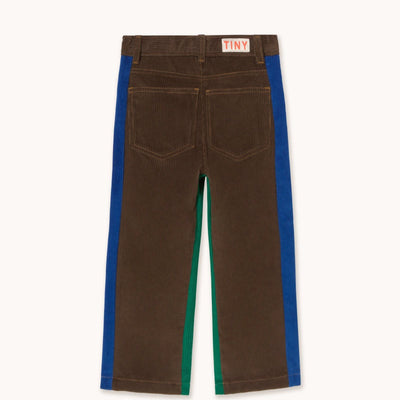 Tiny Cottons Color Block Corduroy Jeans Dark Brown - Studio Play