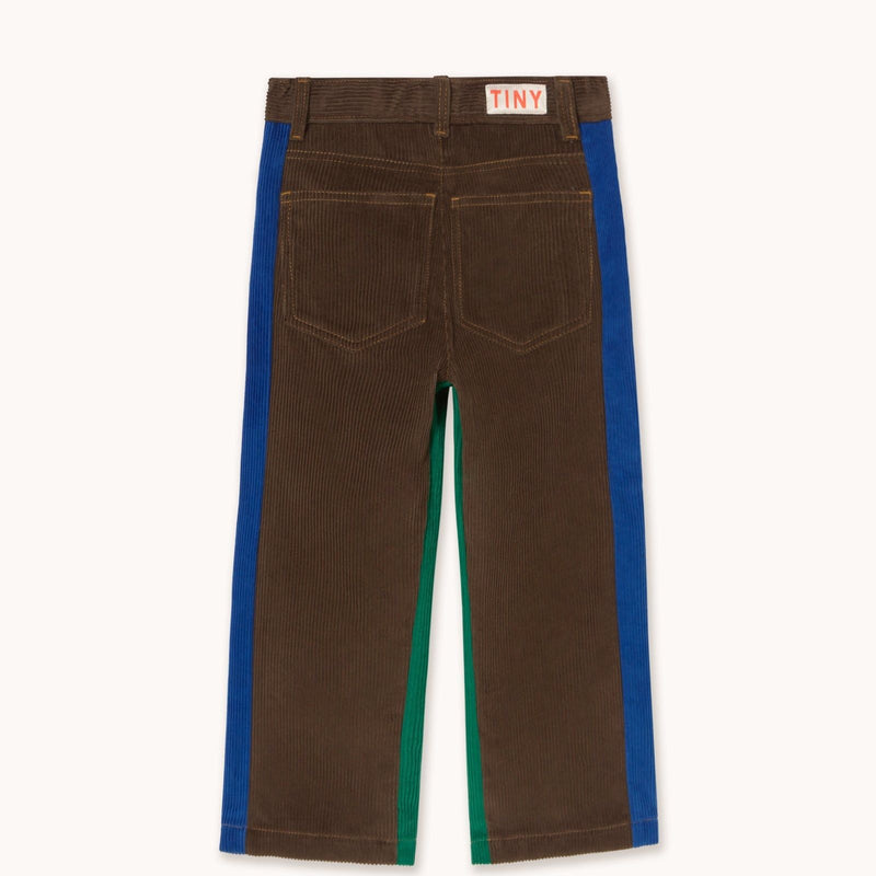 Tiny Cottons Color Block Corduroy Jeans Dark Brown - Studio Play