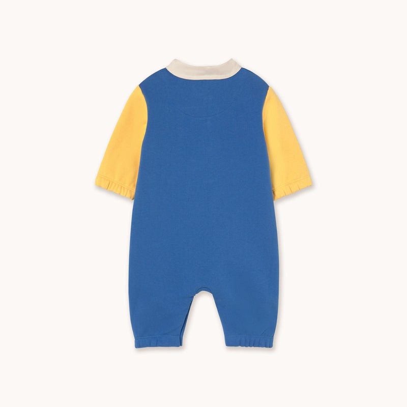 Tiny Cottons Color Block Polo One Piece Dark Blue - Studio Play
