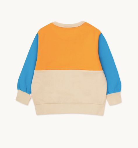 Tiny Cottons Color Block Sweatshirt orange/vanilla