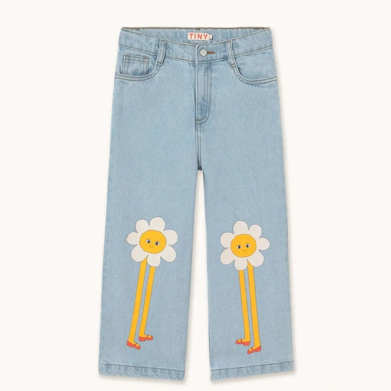 Tiny Cottons Daisies Jeans Light Blue Denim