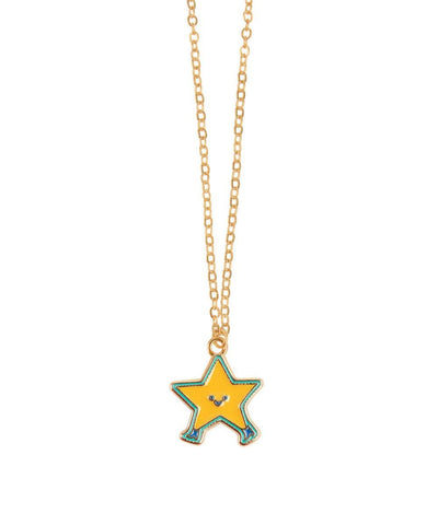 Tiny Cottons Dancing Star Necklace Yellow